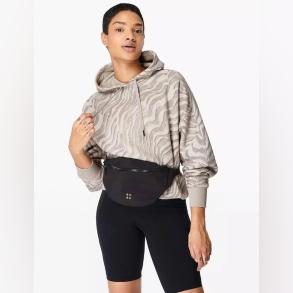 Sweaty Betty Essentials Oversized Cropped Hooded Sweatshirt Size XS